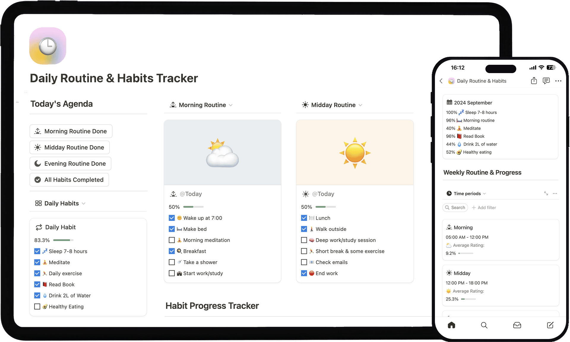Daily Routine Habits Notion Everyday Daily Routine Habits Notion Everyday